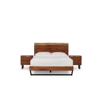 Tipaz 3 Piece Bedroom Set with Queen Bed Frame