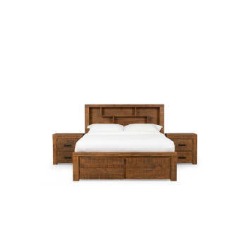 Prima 3 Piece Bedroom Set with 2 Drawers Queen Bed Frame