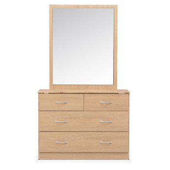 Devon Lowboy & Dresser Mirror, Oak