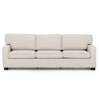 Haines 3 Seater Sofa, Light Grey