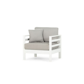 Venus Outdoor One Seater KD, White