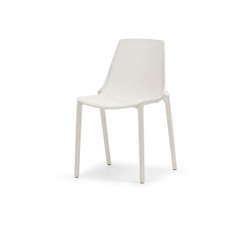 Sienna Outdoor Dining Chair, White