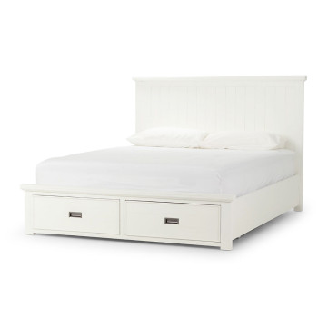 Melve Queen Bed Frame, White