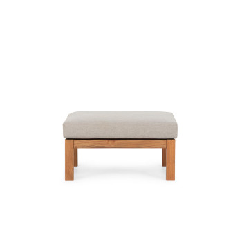 West Palm Outdoor Ottoman, Natural