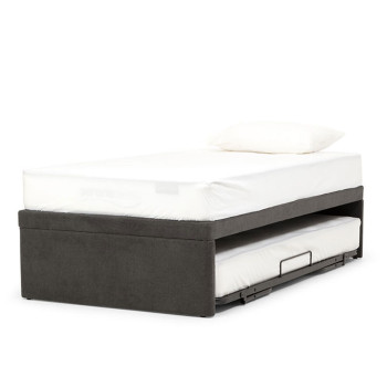 Serene & Uno King Single/ Single Trundle Bed Set, Charcoal