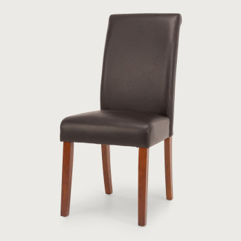 Norfolk Dining Chair, Brown/Light Leg