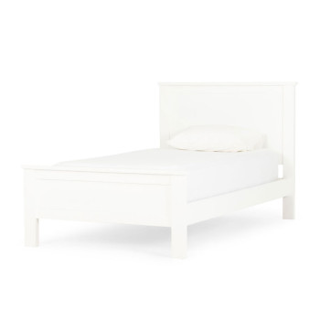 Miller King Single Bed Frame, White
