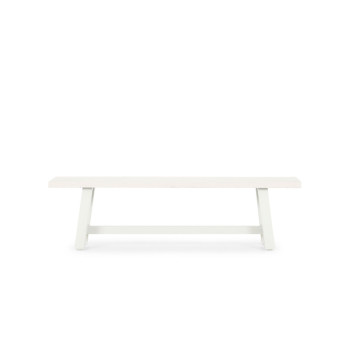 Capri GRC Outdoor Bench Seat - W160, White