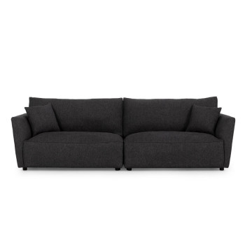 Arna 4 Seater Sofa, Charcoal
