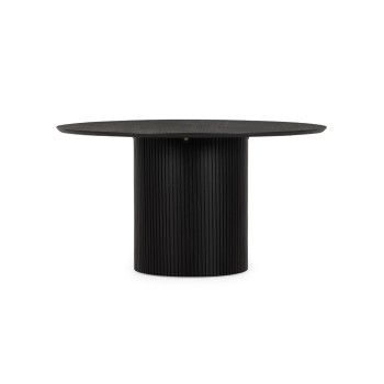 Oslo Round Dining Table - 140 cm, Dark