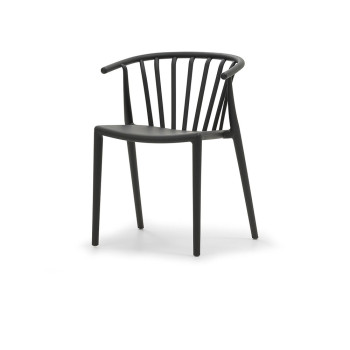 Zane Outdoor Dining Chair, Charcoal