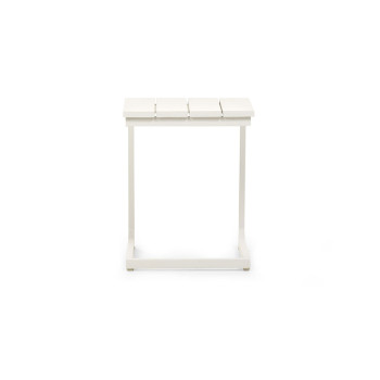 Venus Outdoor Side Table, White