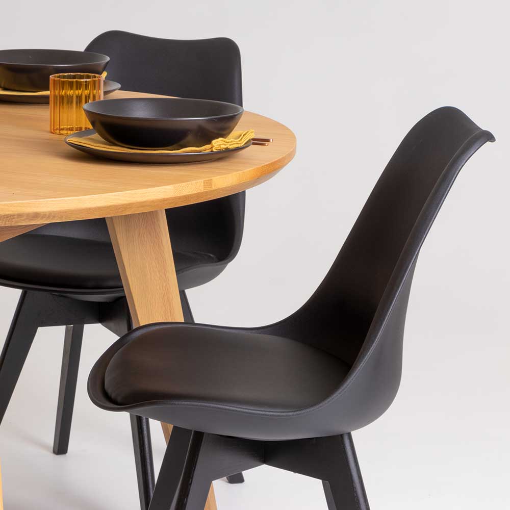 Carson Dining Chair, Black/Black