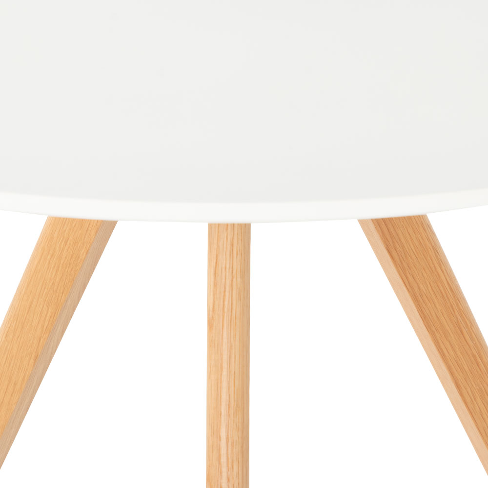 Carson Round Dining Table - W100, White