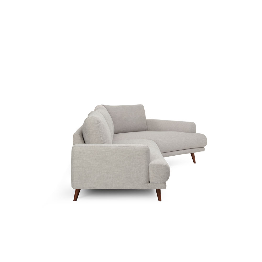 Charlie Angular Chaise Sofa, Oatmeal