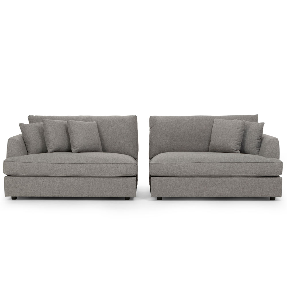 Lincoln Oversized 4 Seater Sofa, Grey