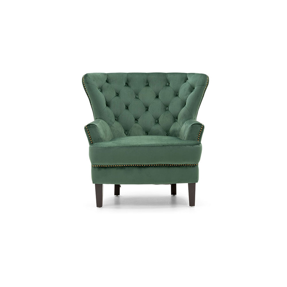 Elyse Velvet Chair, Forest