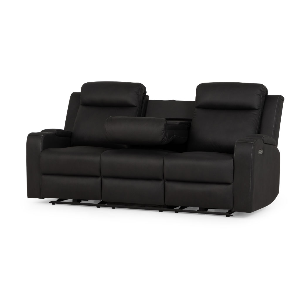 Lawson 3 Seater Electric Recliner, Charcoal