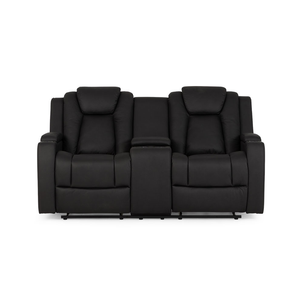 Leon 2 Seater Recliner, Charcoal