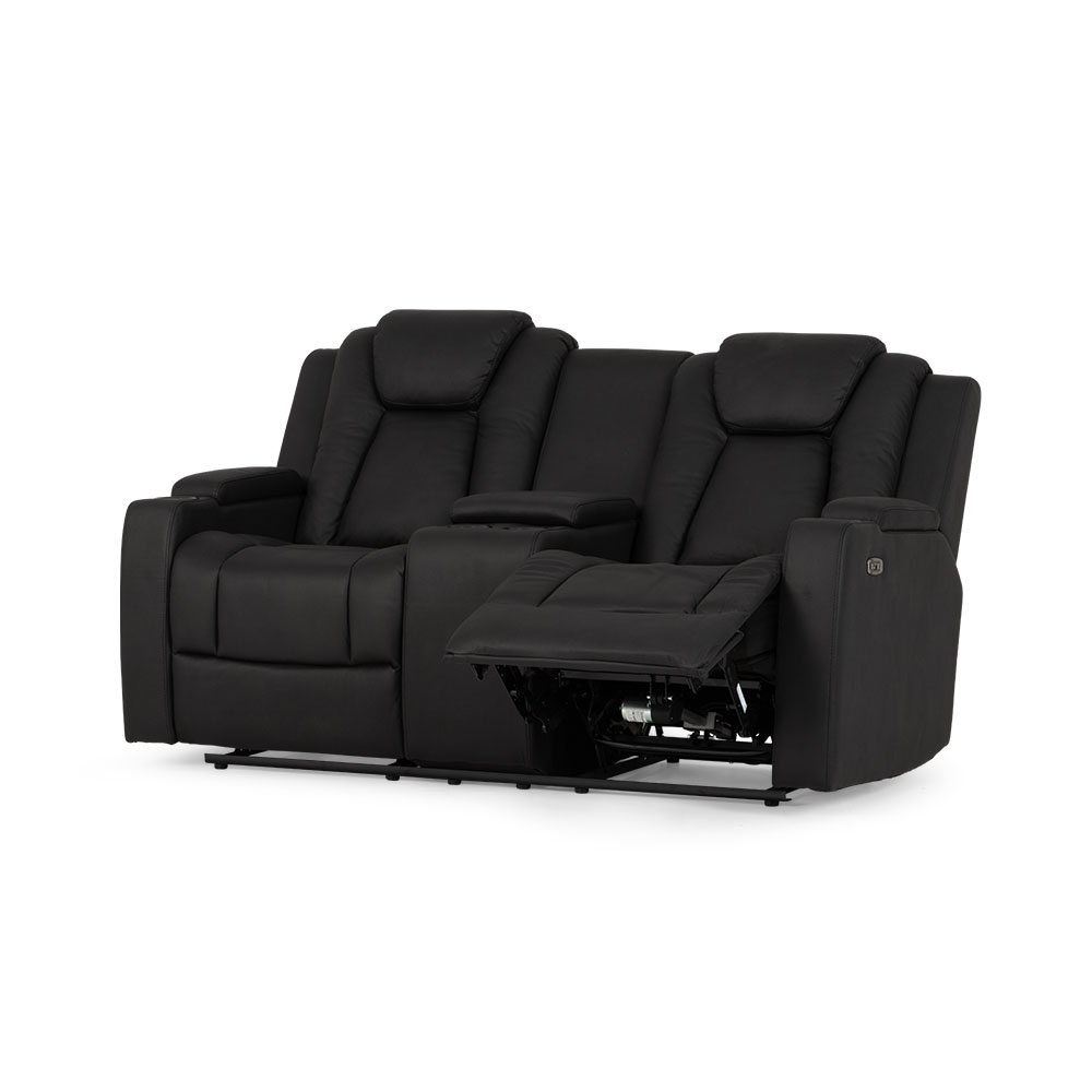Leon 2 Seater Recliner, Charcoal