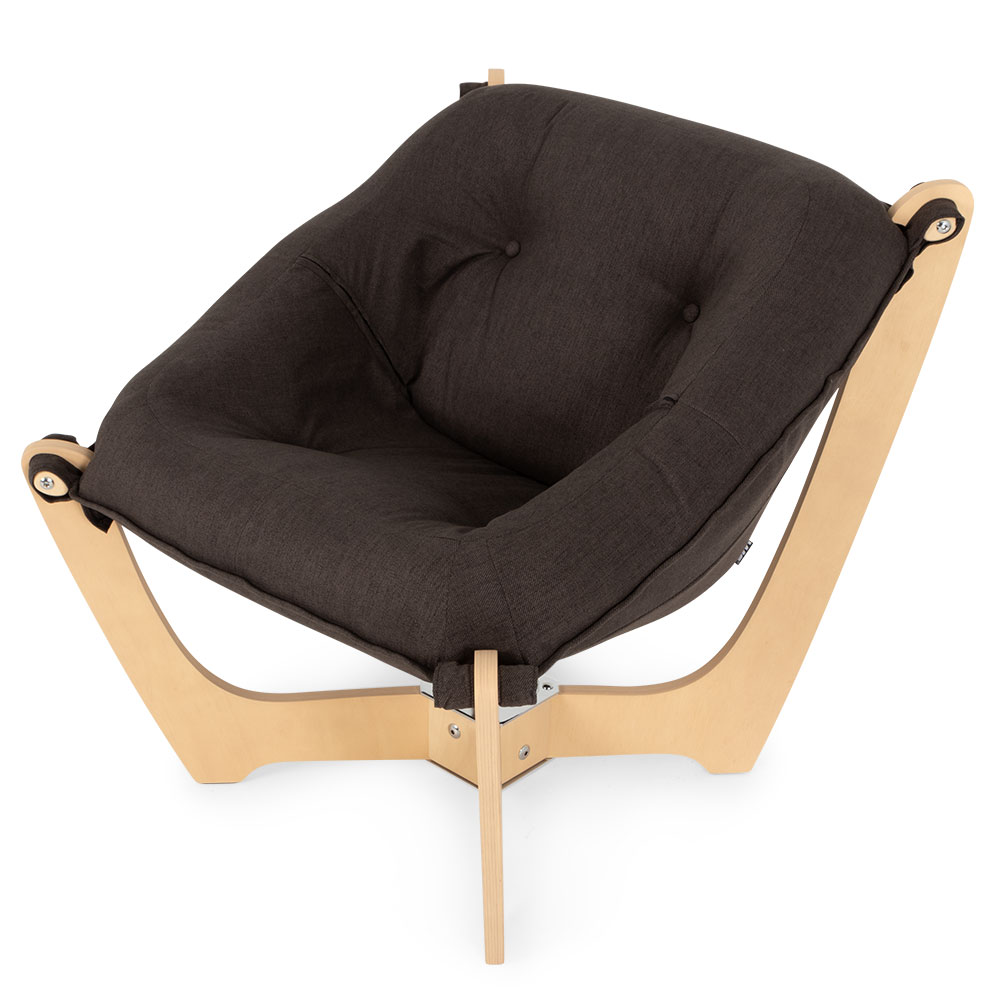 Luna Low Back Chair, Charcoal