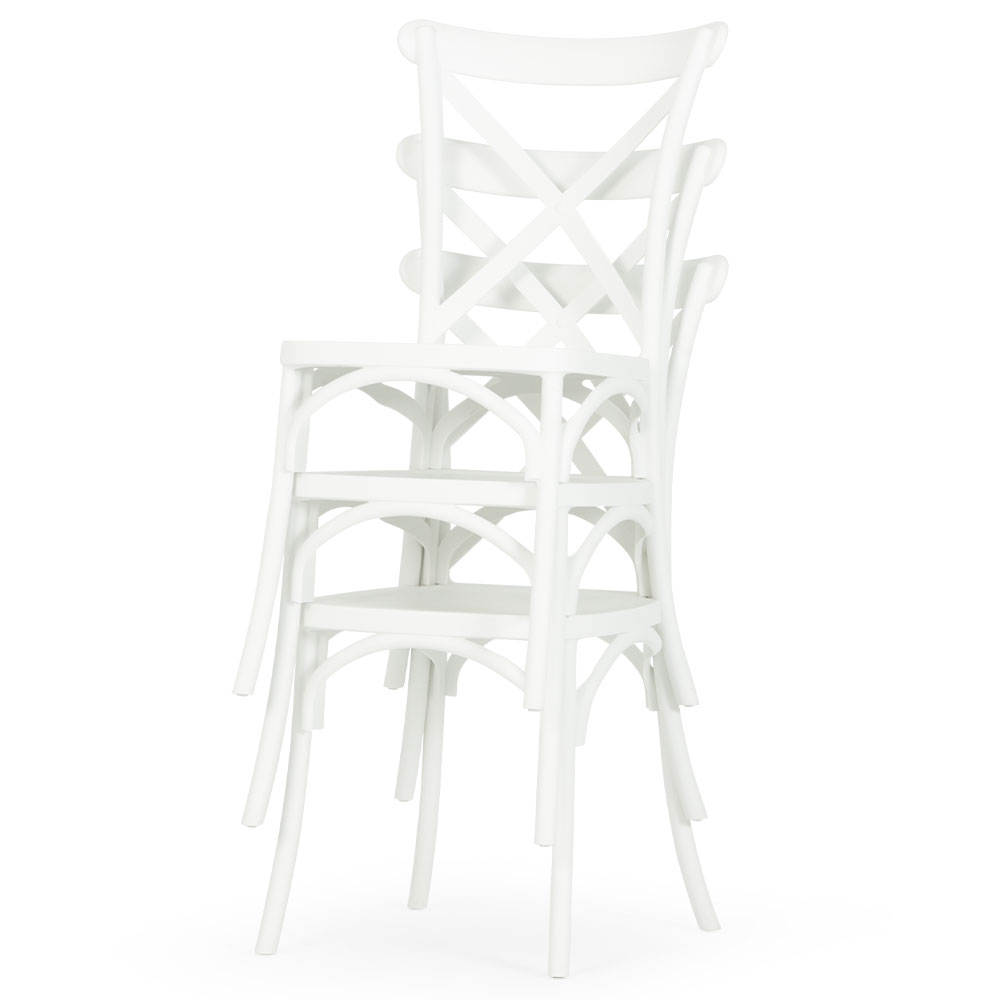 Maddox Outdoor Dining Chair, White