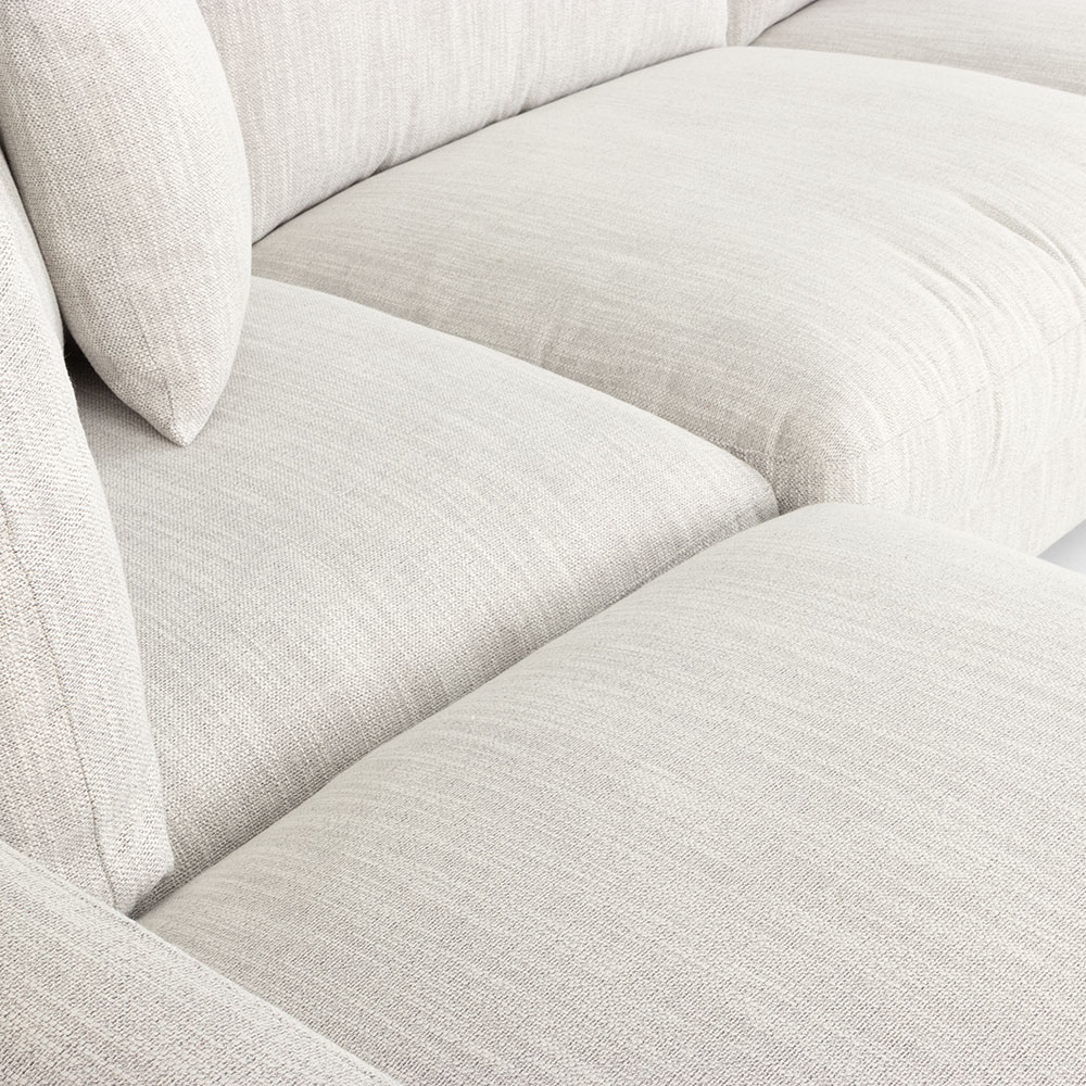 Oakley Chaise Sofa, Light Grey