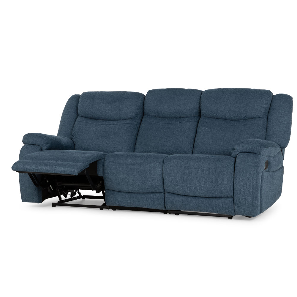 Phoebe 3 Seater Recliner, Blue