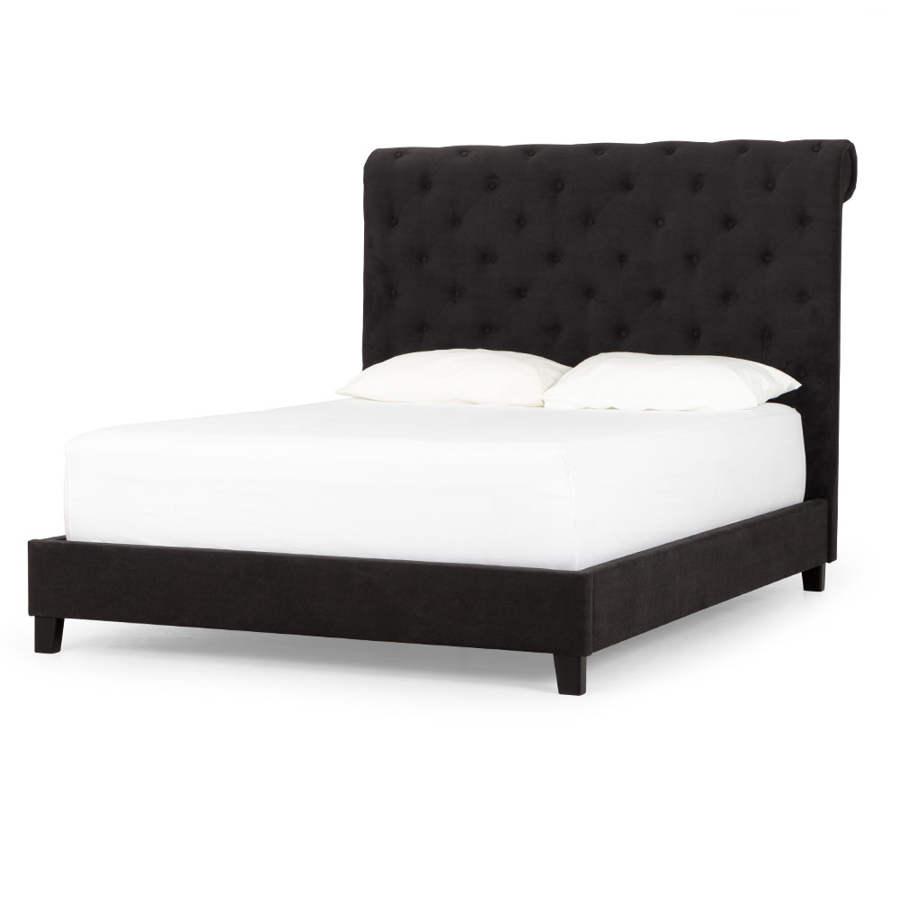 Tosca Queen Bed Frame, Charcoal